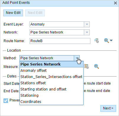 Choosing the route and measure method